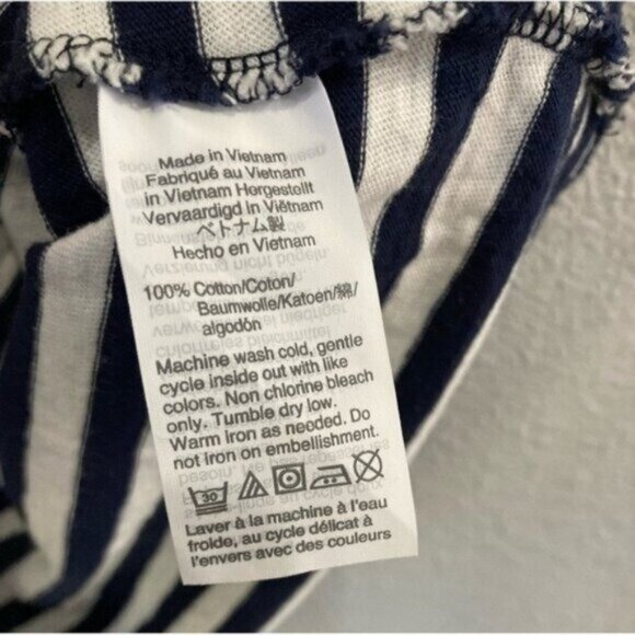 J.Crew Embellished Flamingo Preppy Mod Boho Kitschy Collector Tee Striped - Picture 4 of 5